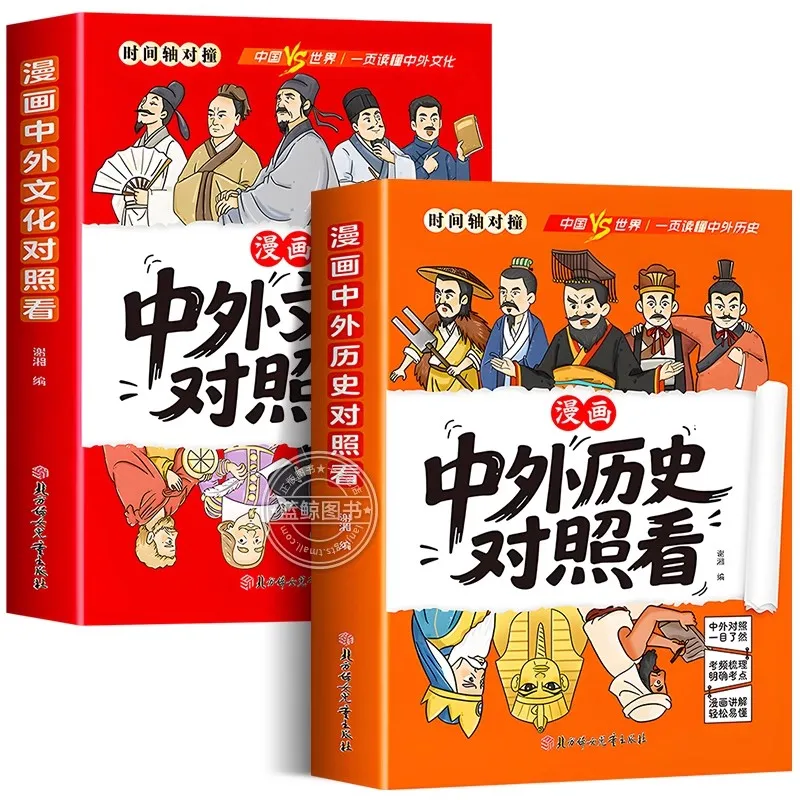 Comparative World History in Comics: Chinese & Western Culture Contrast, Ancient Chinese Classics Enlightenment for Teens