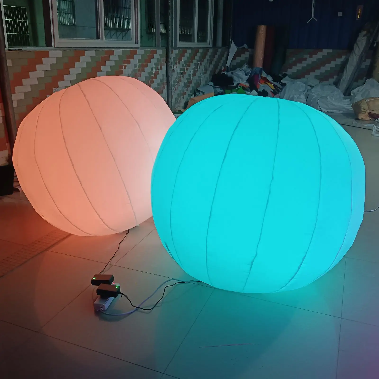 Colorful LED Lighting Inflatable Round Ball