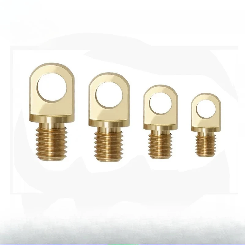 Weiyi Copper Lifting Ring Eye Bolt M3-m10 10pcs Brass Ear Screw For Wire Rope Plant Light Drone Suspension Diy Hardware