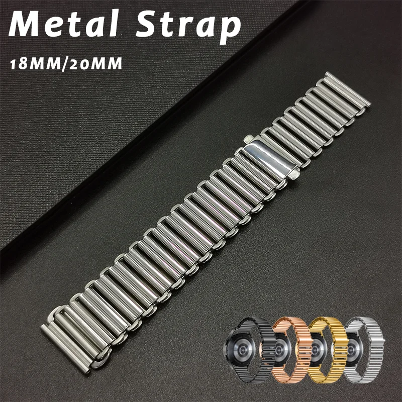 18mm 20mm Universal Metal Alpine Loop Watch band Quick Release Watch Band Mesh Stainless Steel Strap Wrist Belt Bracelet