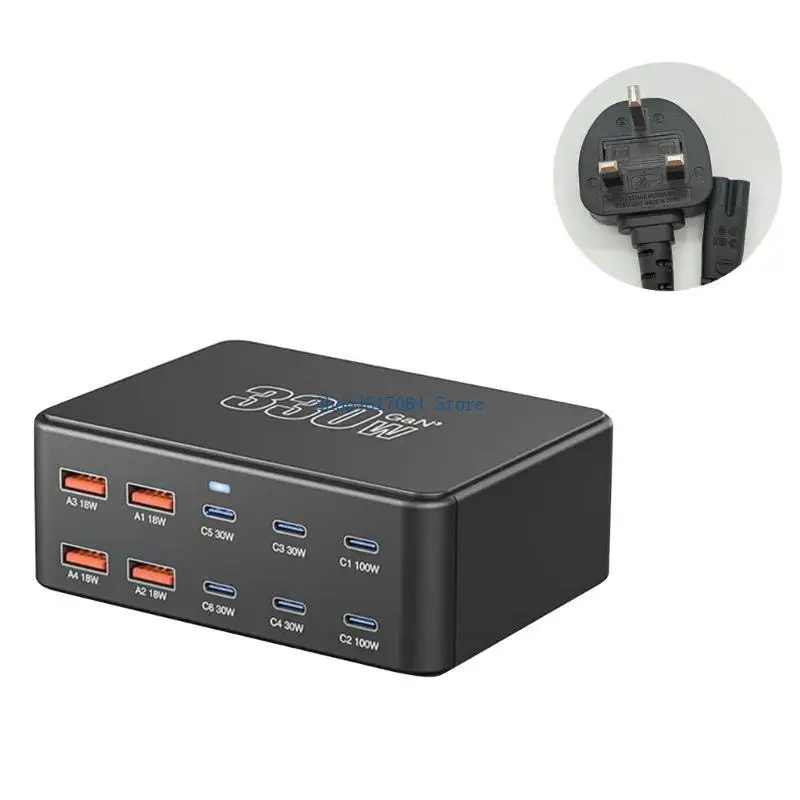 T3LB Extreme Fast 330W Charging Point With Intelligent Power Distribution For Laptop Panel Phone