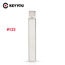 KEYYOU Car Blank Key Blade NO.123 KEY BLADE FOR NEW TOYOTA Corolla Modified Flip Folding Remote Key Blade Repalcement 123#