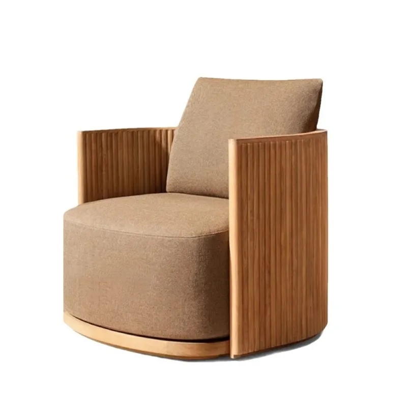 

Nordic Teak Leisure Sofa Hotel Garden Resort Outdoor Modern Simple Wind Solid Wood Garden Furniture Combination