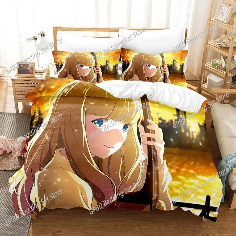 New Carole & Tuesday Bedding Set Single Twin Full Queen King Size Bed Set Adult Kid Bedroom Duvet cover Sets Anime Bed Sheet Set