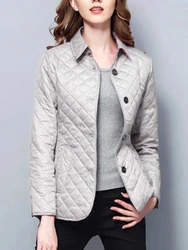 Chaqueta ajustada de una sola botonadura para mujer, abrigo fino y cálido, elegante, Invierno