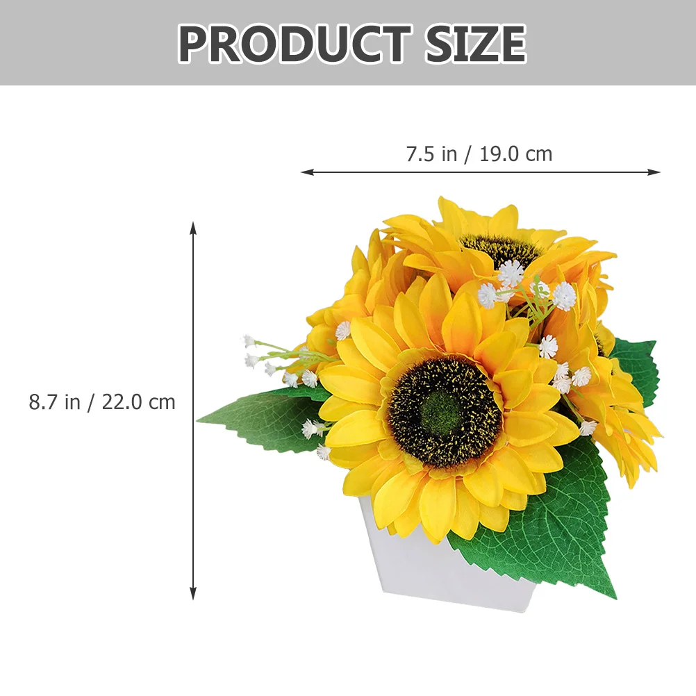 

Sunflower LED Night Lamp Premium Material Elegant Tabletop Bedroom Bedside Light Decorative Romantic Desktop Light