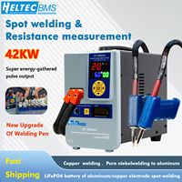 HELTEC HT-SW02H 42KW 7000A Spot Welder Machine  w/ New 75A Pen for Copper/Nickel/Aluminum Battery Welding Dual-Mode LCD Display