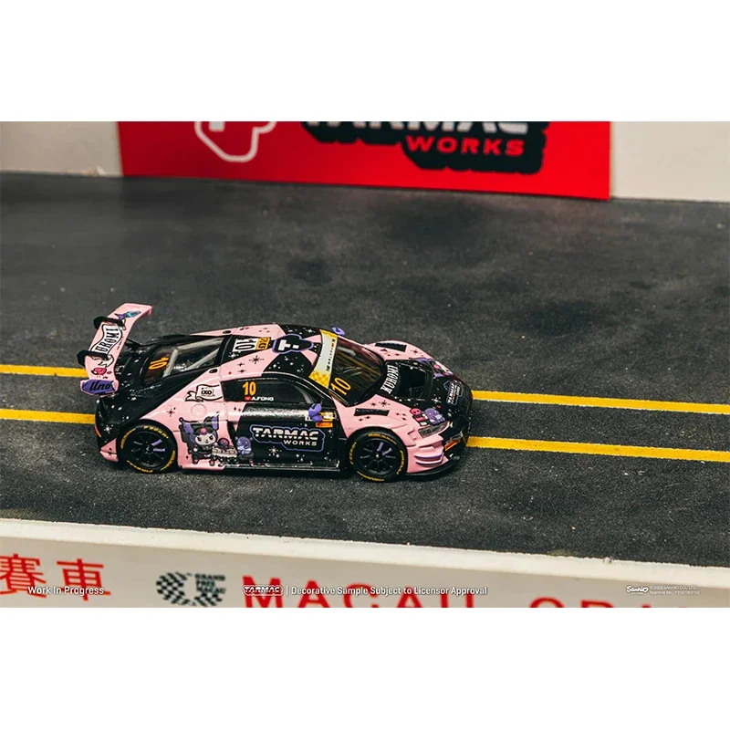 

PreSale TW 1:64 Sanrio Kuromi Audi R8 LMS GT3 Evo II Macau GT Cup 2024 Collection Toys Diecast Car Model Tarmac Works