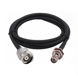 Pin interior inverso RP TNC hembra a RP TNC macho con montaje de Cable adaptador de enchufe RG58 50CM/100CM/200CM, venta al por mayor