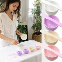 Face Mask Mixing Bowl Set Facial Skin Care Tools Kit Silicone Mask Brush Facial Applicator Spatula Measure Spoon Beauty Supplies