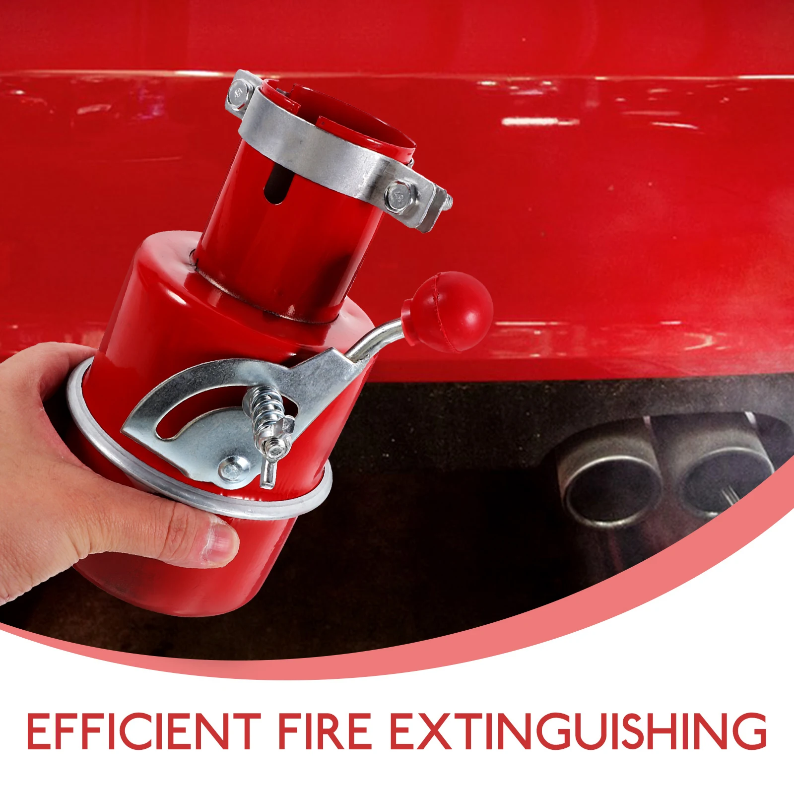 شرارة محمولة لأنبوب العادم، مشبك فولاذي على جزء ملحق عملي ومريح للسيارة #2