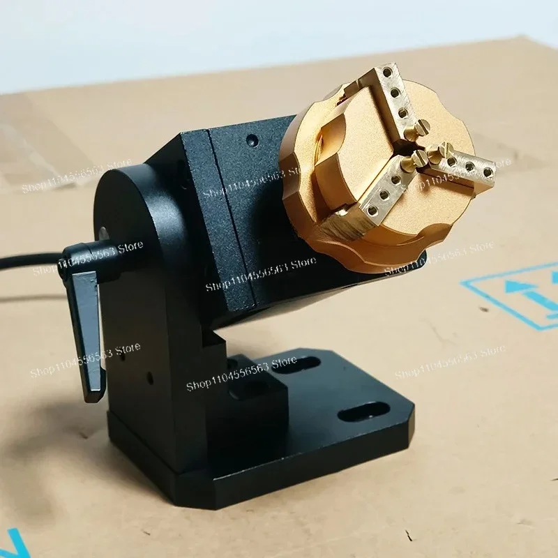 ​​New Ring Rotary Axis with Copper Clamp Jig - High-Precision Jewelry Ring Marking Tool for Fiber Laser Engraving Machines​​