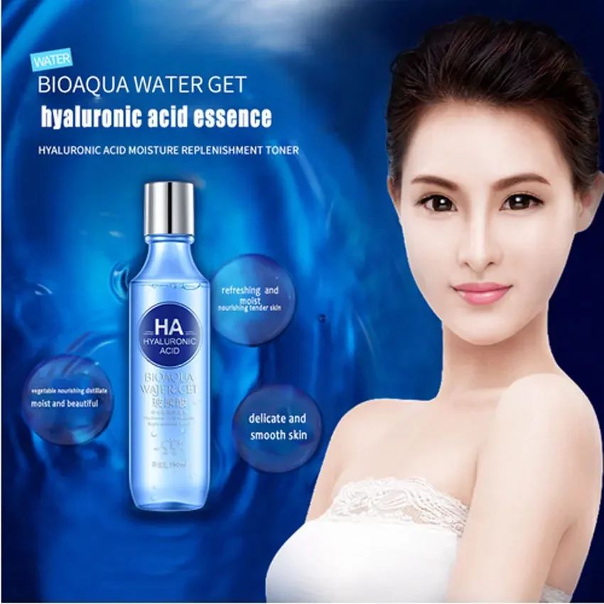BIOAQUA Hyaluronic Acid Moisture Replenishment Toner Face Toners Skin Care Refreshing Whitening Skin Treatment Beauty Face Care