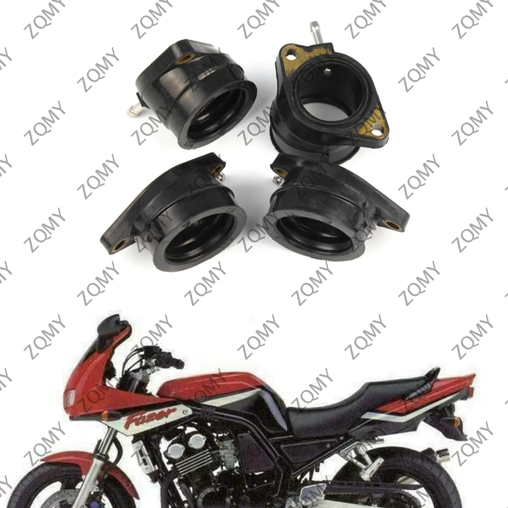 Motorcycle Carburetor Interface Intake Manifold Adapter Joint Boots Set 5DM-13586-01 For Yamaha FZS600 FAZER 600 1998 1999 -2003