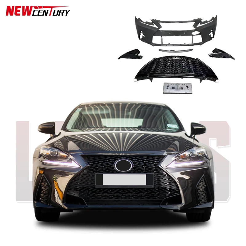 

Подходит для модернизации Lexus IS 2013-2019 в сборе переднего бампера 2021, полипропиленовая передняя страховая решетка автомобиля