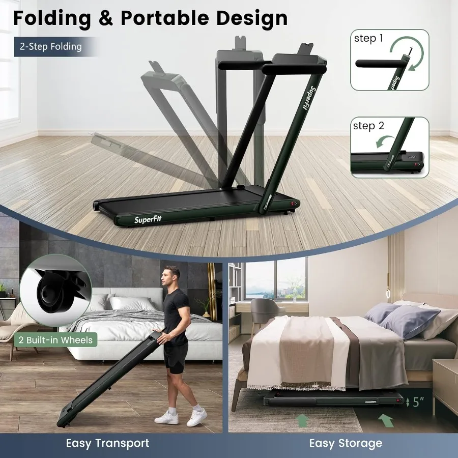 جهاز مشي 2 في 1 تحت المكتب مع شاشة LED تركيب مجاني، تطبيق ذكي وجهاز تحكم عن بعد، مكبر صوت بلوتوث قابل للطي وشركات #2