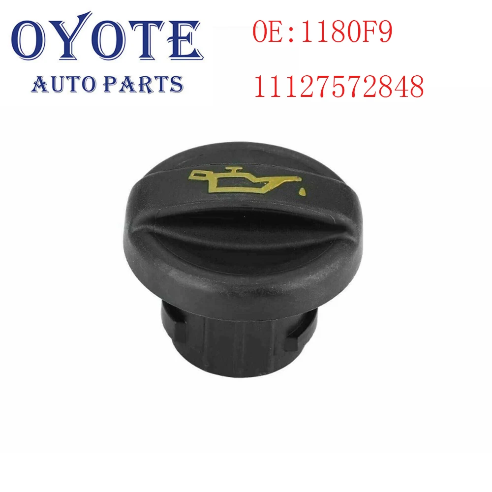 OYOTE Engine Oil Tank Filler Cap Cover For Mini Cooper Clubman Couple Roadster Convertible R55 R56 R57 R58 59 11127572848 1180F9