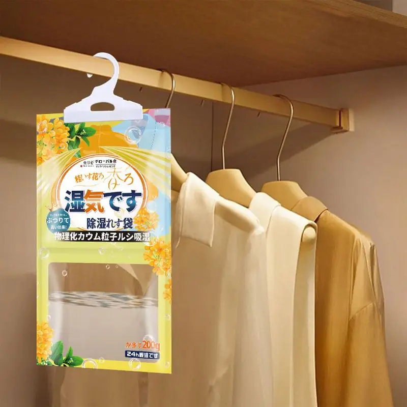 Dehumidifier Bags For Closet Natural Fragrance Moisture Bags For Humidity Control Moisture Absorbers Effective Multifunctional