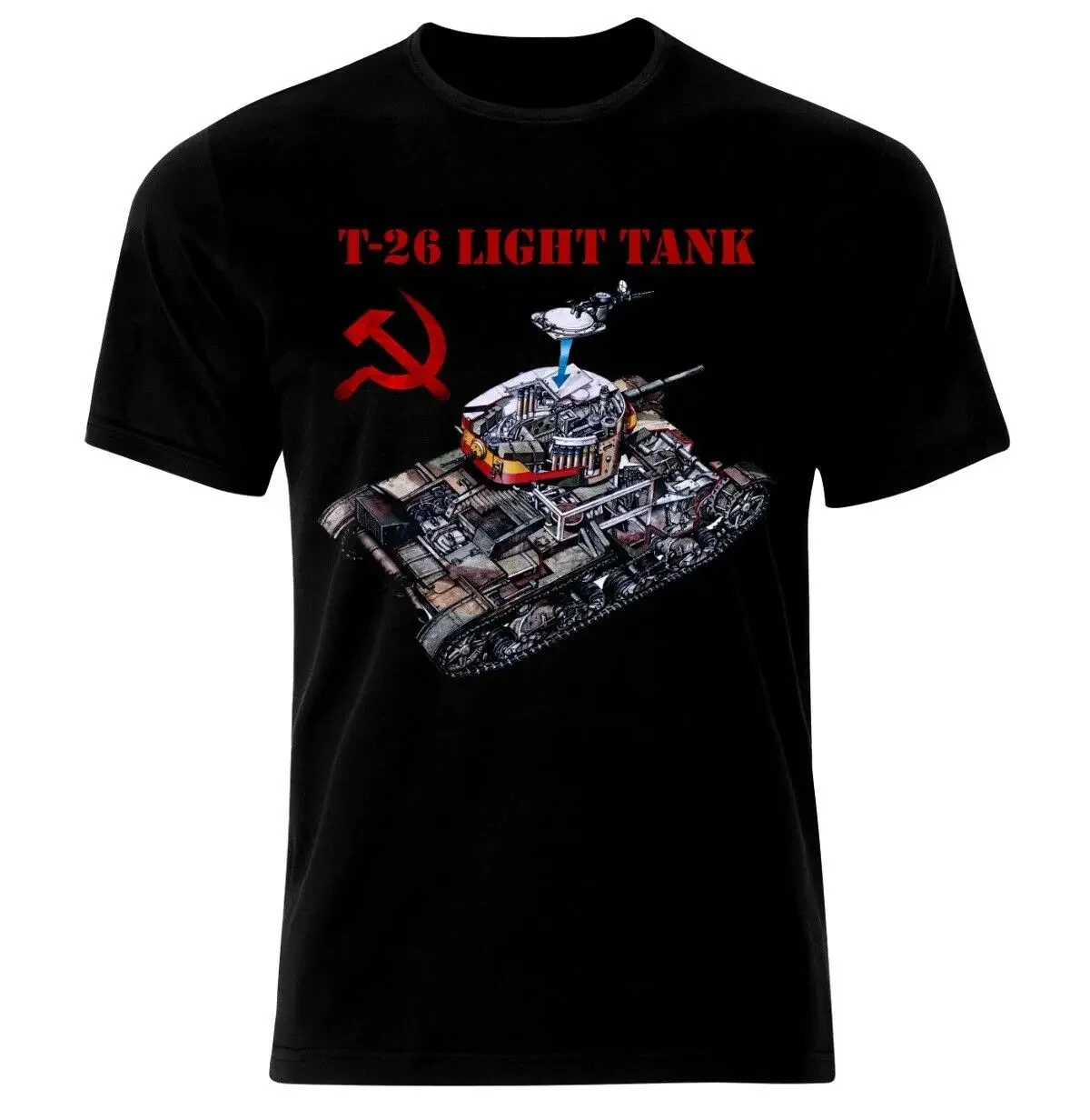 

T 26 Tank Panzer WW2 Army War USSR Russia Men T-Shirt Short Sleeve Casual 100% Cotton T Shirt