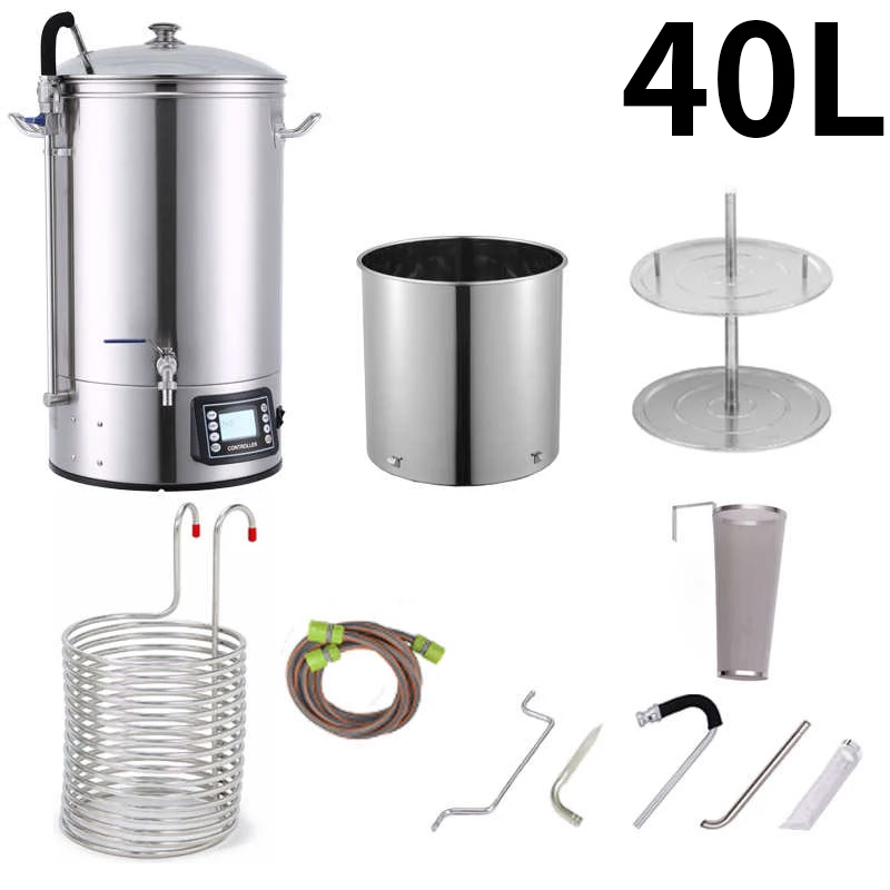 40L/70L Brewing barrel Home brewing 304 stainless steel all-in-one machine Home brewing beer machine Small home brewing equipmen