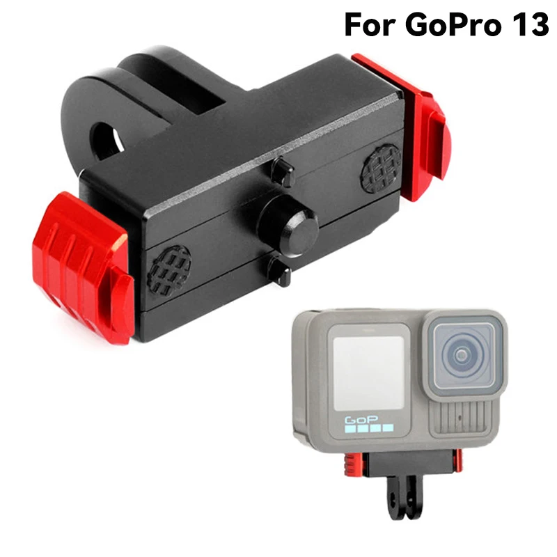 金属製磁気クイックリリースベース,延長マウントアダプター,ホルダー,黒のアクセサリー,gopro hero 13