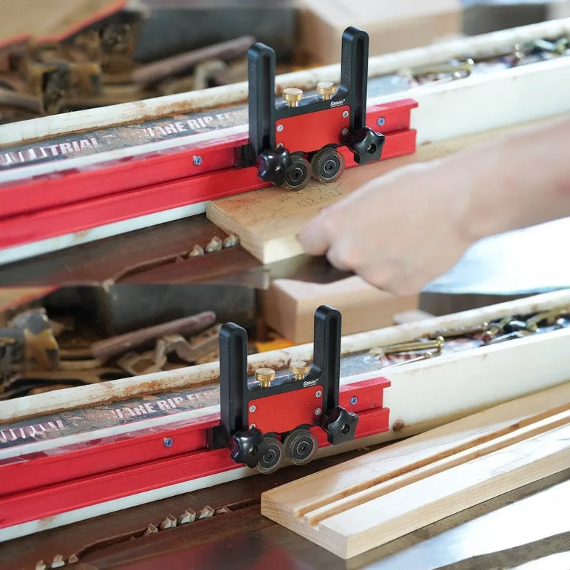Woodworking table saw, panel saw, electric circular saw, with feather board auxiliary parts