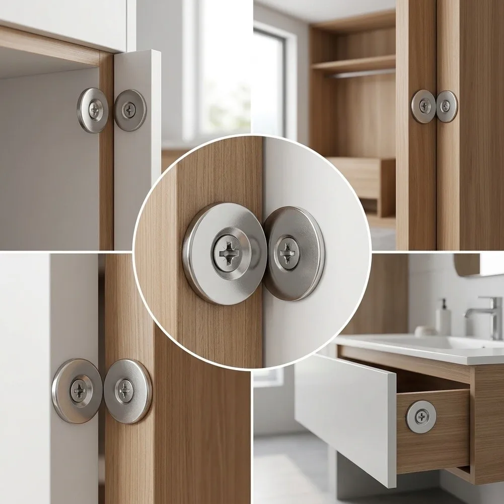 Magnetic Door Catch for Home Cabinets Drawers Sliding Doors and Wardrobes Built with Steel for Everyday Reliability