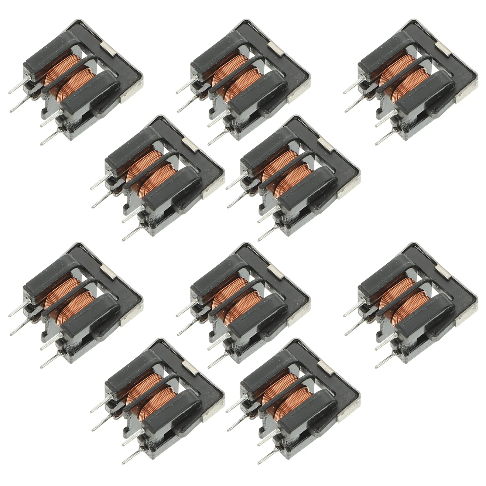 10pcs Inductor Filter Common Mode Choker 5Mh Uu9.8 7X8Mm Metal Plastic Durable High Current Low Leakage For Photography