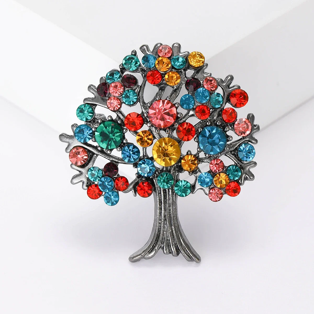 

Popular Rhinestone Money Tree Brooches for Women Unisex Plant Pins Event Party Decoration Clothes Accessories