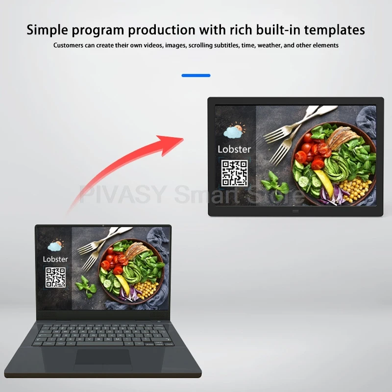 10-15 Polegada hd android jogador de publicidade integrado moldura de foto digital carro-montável edição remota amplo ângulo de visão