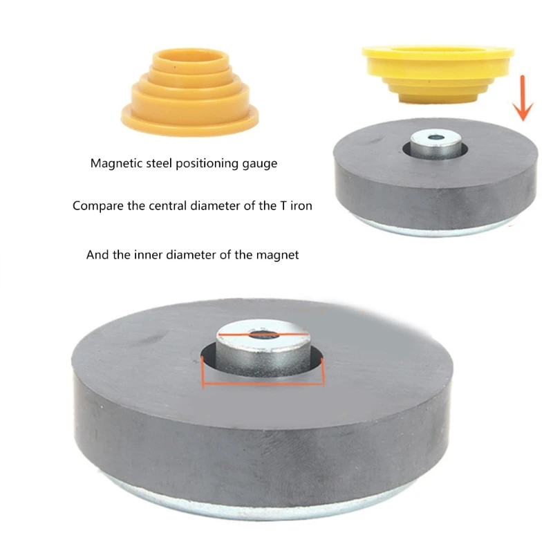 M17b medidor posicionamento alto-falante, ferramenta eficiente para alinhamento ímãs perfeitos, peça reparo