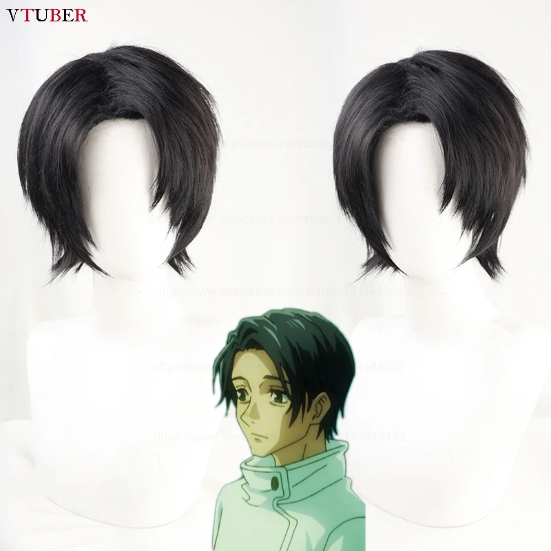 

Yuuta Okkotsu Wig Jujutsu Kaisen Cosplay High Quality Black Short Side Parting Heat Resistant Hair Anime Cosplay Wigs + Wig Cap