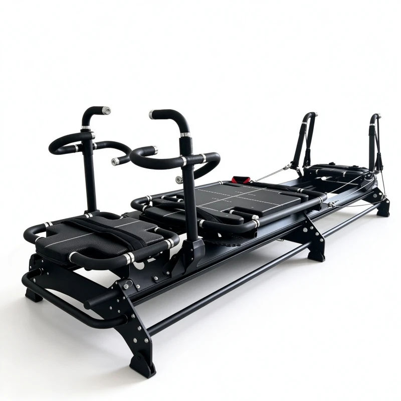 Commercial Pilates Reformer Machine, Yoga Core Training Bed, Body Shaping Fitness Equipment for Studio & Home Workout