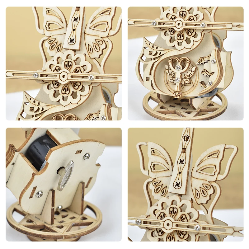 Kleine fabrikanten Groothandel muziekdoosmachine Handgemaakt houten educatief speelgoed gebaseerd op natuurkundige principes