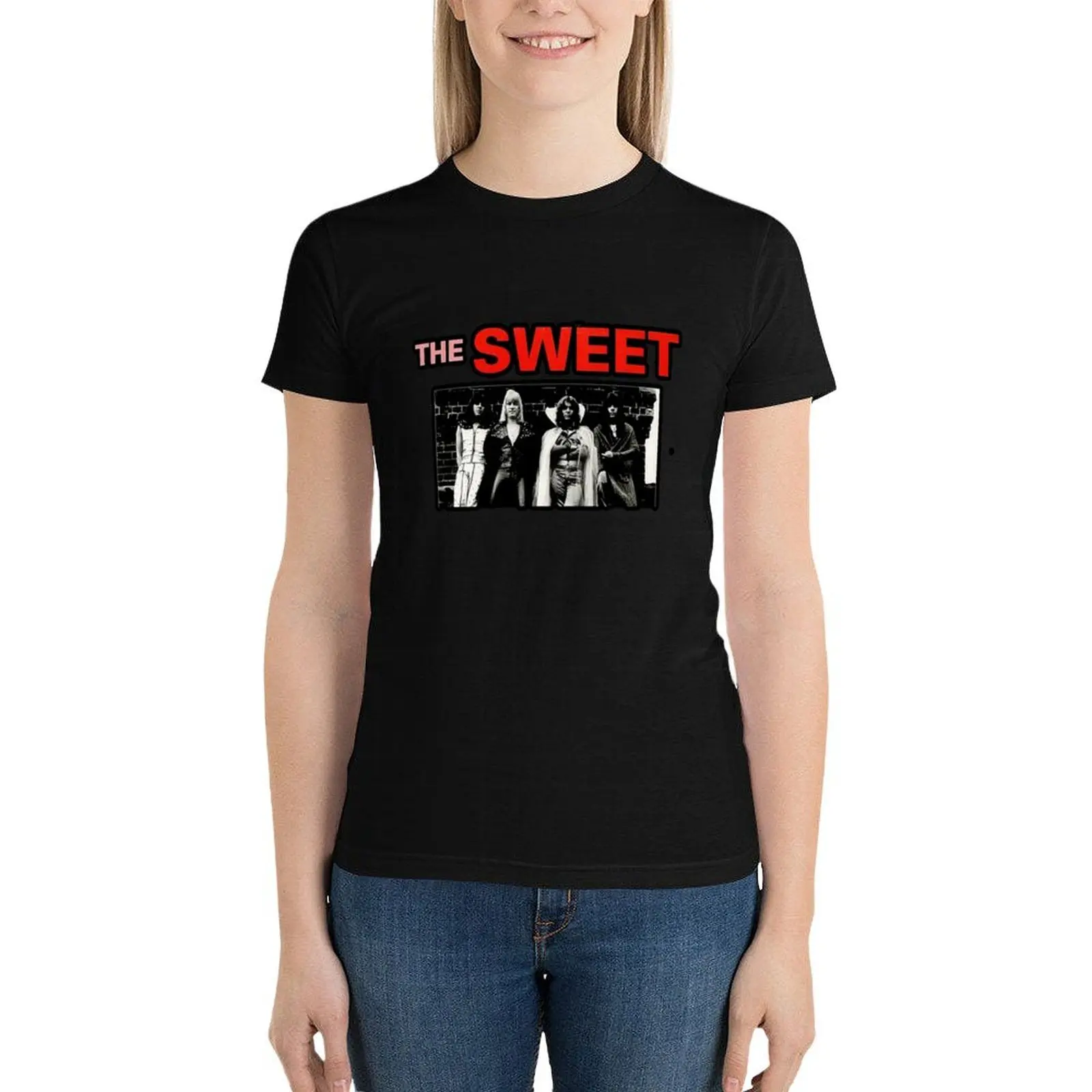 The Sweet Band T-Shirt Short sleeve tee Blouse graphics t shirts for Women graphic