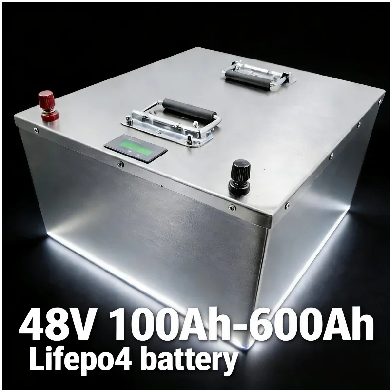 High Capacity 48V 100Ah-600Ah LiFePO4 Battery Built-in BMS Rechargeable Lithium Iron Phosphate Battery for 4KW 9KW Solar Photovo
