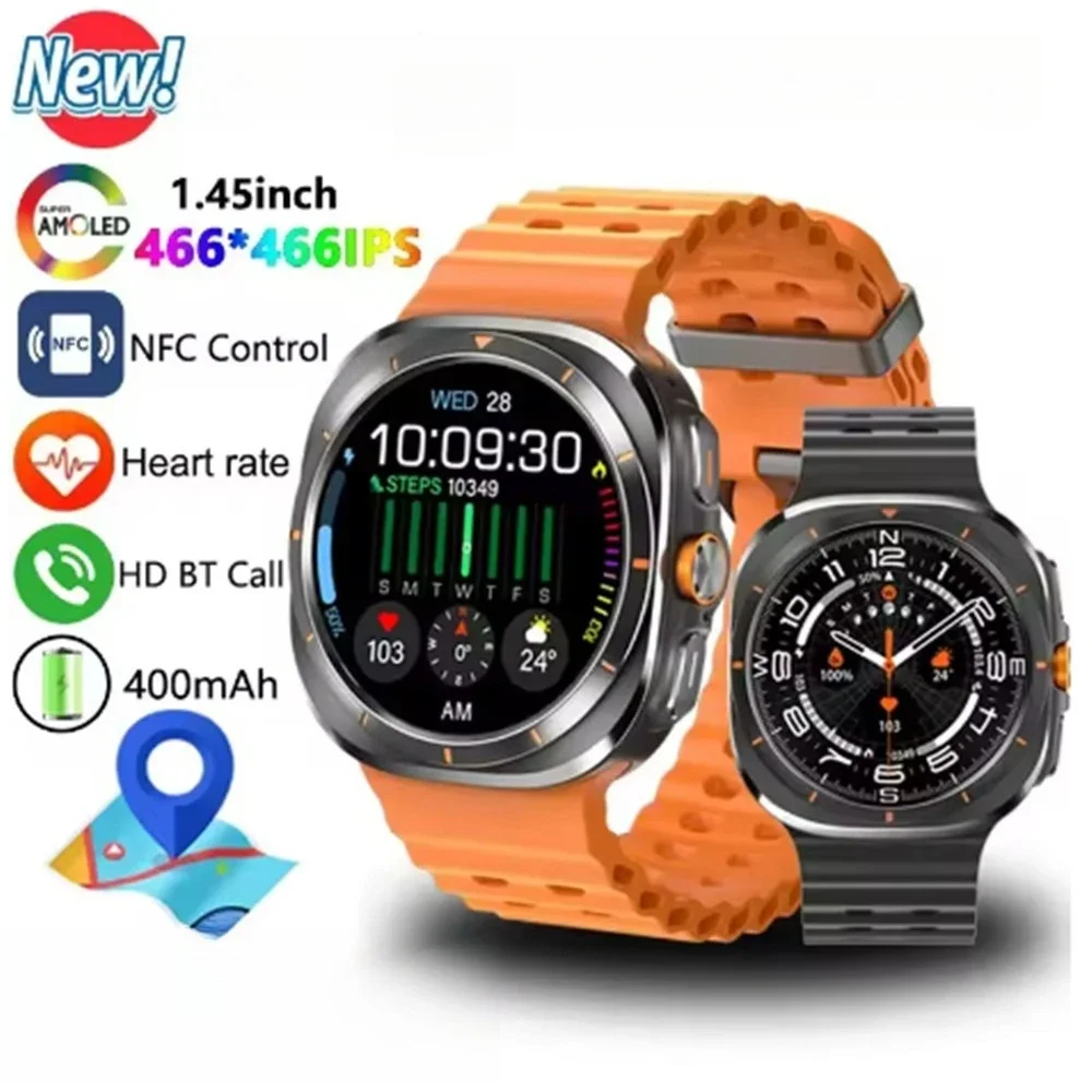GT7 Ultra Smart Watch Round Screen Bluetooth Calling Heart Rate Monitor Sports Fitness Watch