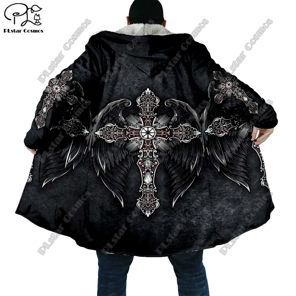 3D Printing Jesus Halloween Horror Theme Pocket Cape Coat Latest Casual Unique Streetwear Unisex Winter New Arrivals YS-3