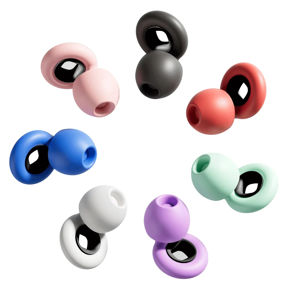Sleep Noise Ear Plug with Silicone Lanyard - Noise Reduction Soundproof Soft Slow Rebound Ear Protection for Better Rest