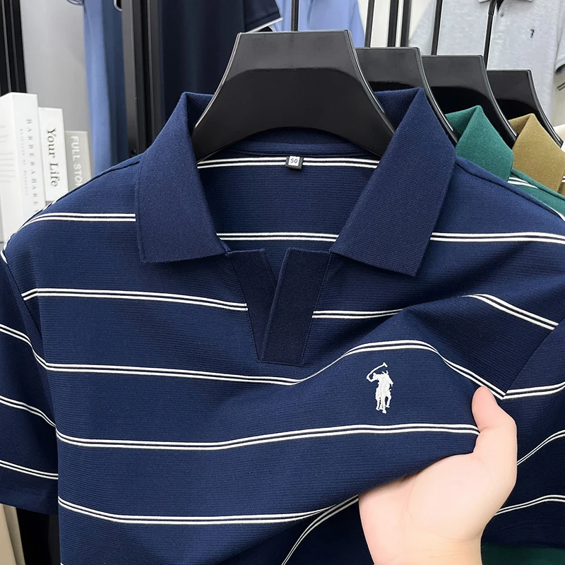 Embroidery Moisturizer - Polo de luxe pour homme à
