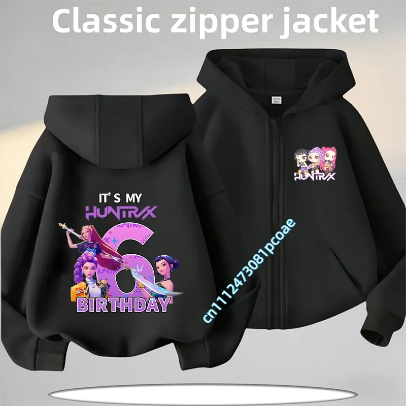 2026 New fall/winter zipper style coat jacket 23456789-year-old children's hooded sweatshirt boys' sport shirt girls' casual top