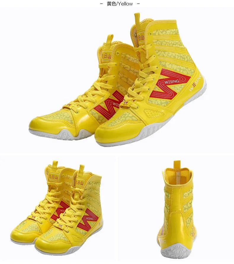 Hot Sale Unisex Breathable Professional Power Lightweight Fitness Wrestling Shoes Boxing Training Shoes Fighting Shoes Very Good