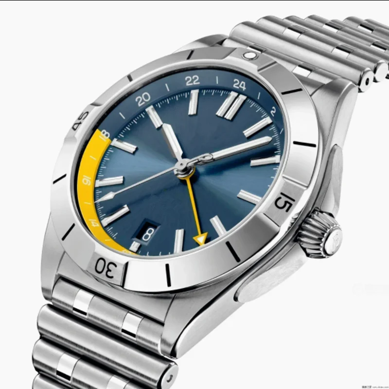 

Роскошные брендовые автоматические механические спортивные мужские часы Super Clone с вращающимся безелем из нержавеющей стали, часы Super Ocean World Time