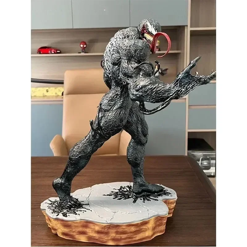 30CM Venom Batman Hand-made Statue Movie Villain Around The Office Model Animation Ornaments Marvel Comics Hobby Collectibles