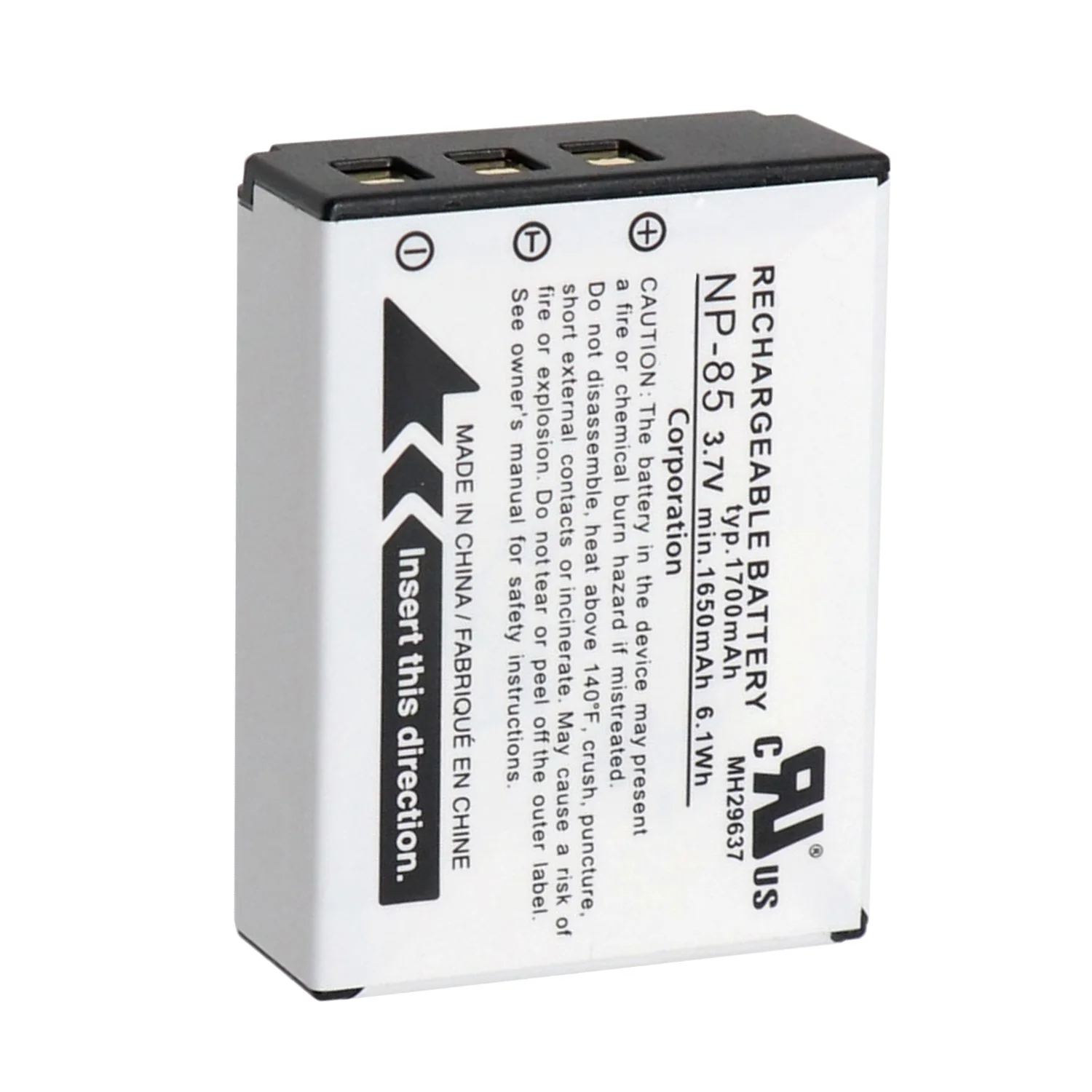 Original NP-85 NP85 1650mAh 3.7V Camera Battery for Fujifilm Fuji FinePix SL240 SL260 SL280 SL300 SL305 SL1000 S1 NP-170 CB-170
