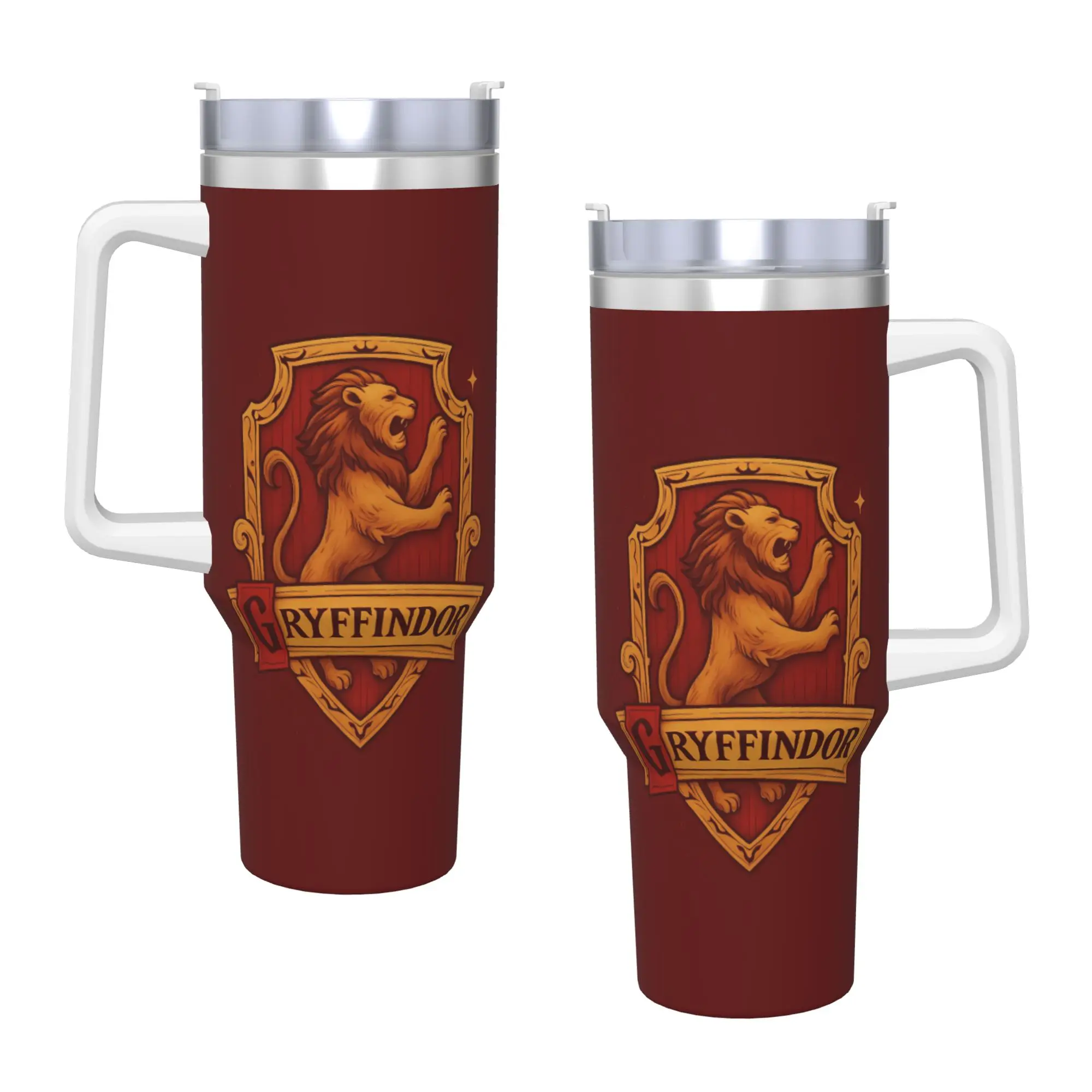 

H-arry Potters Gryffindor Stainless Steel Tumbler Beach Mugs Cup Large Coffee Mug Heat Preservation Cold and Hot Water Bottle