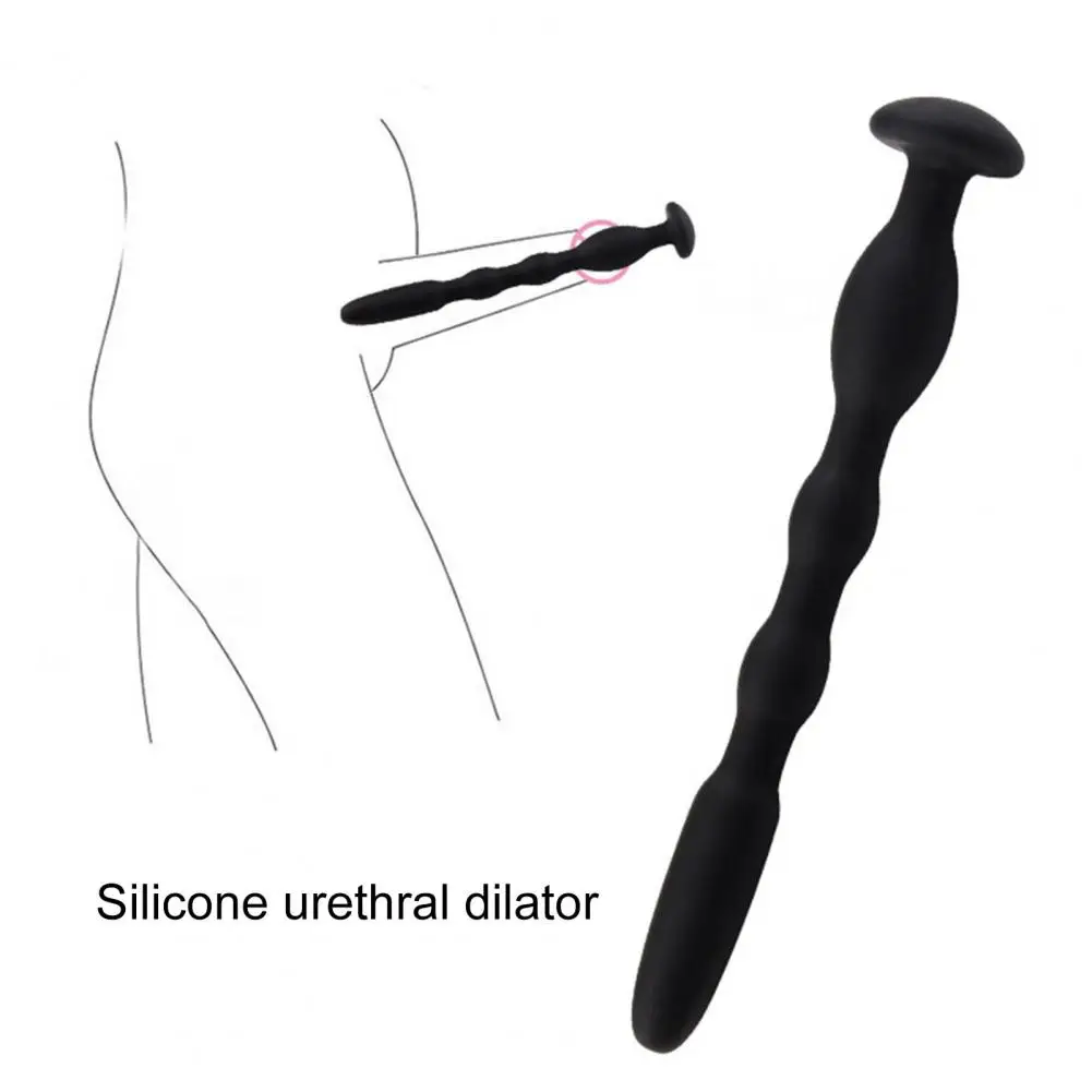 Penis Catheter Smooth Surface Urethral Sounding Rod Adult Sex Toy Silicone Horse Eye Penis Plug Stimulator Male Masturbation