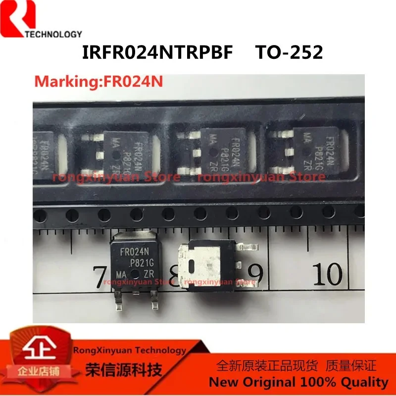 20Pcs IRFR024NTRPBF FR024N TO-252 IRFR024N IRFR024 55V/17A HEXFET® Power MOSFET N-CH 100% new imported original 100% quality