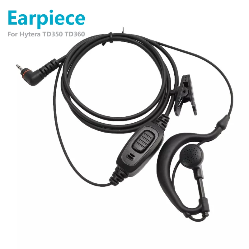 双方向ラジオウォーキートーキーイヤホン、hyt hytera用ヘッドセット、TD370-033、td350、td360、td370、bd300、bd350、pnc370
