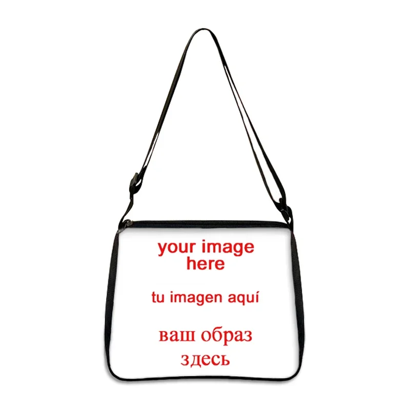 Customize Your Photo/Name/Logo Handbag Female Fashion Underarm Bag Girl Travel Shopping Shoulder Bag Women Messenger Bag